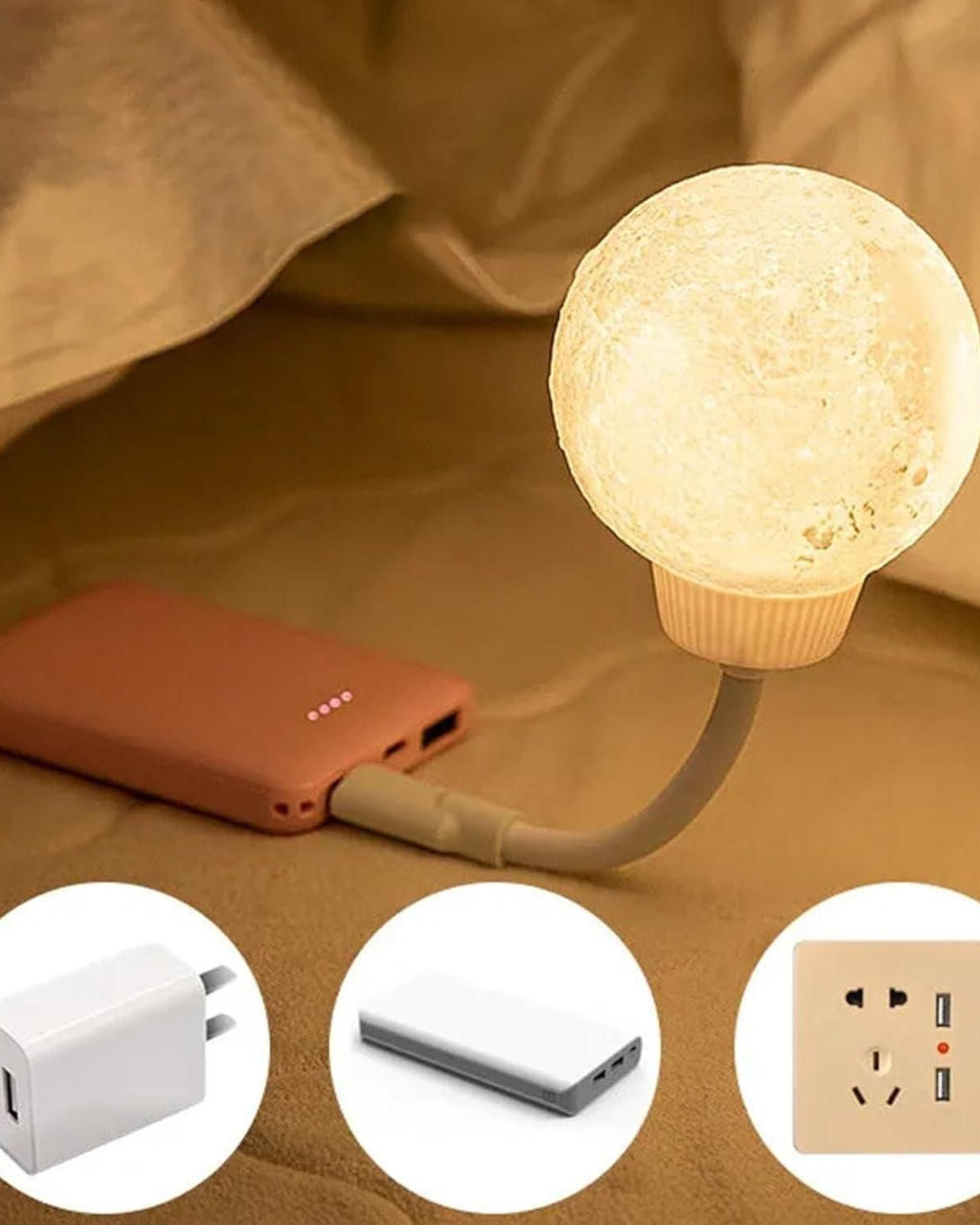 Moon LED Night Light Ambient Glow Lamp