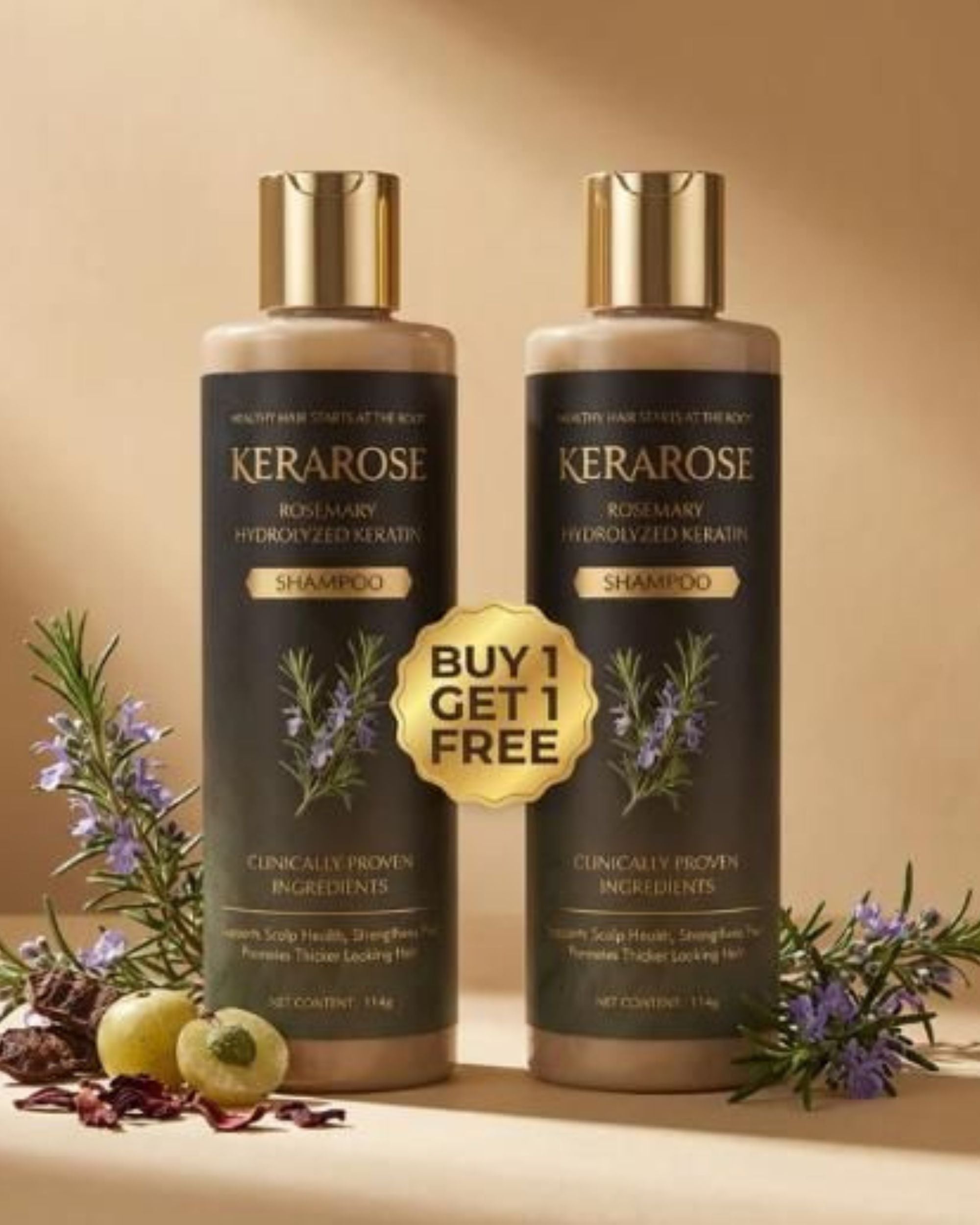 Rosemary Hair Growth Shampoo Keratin Enriched Formula