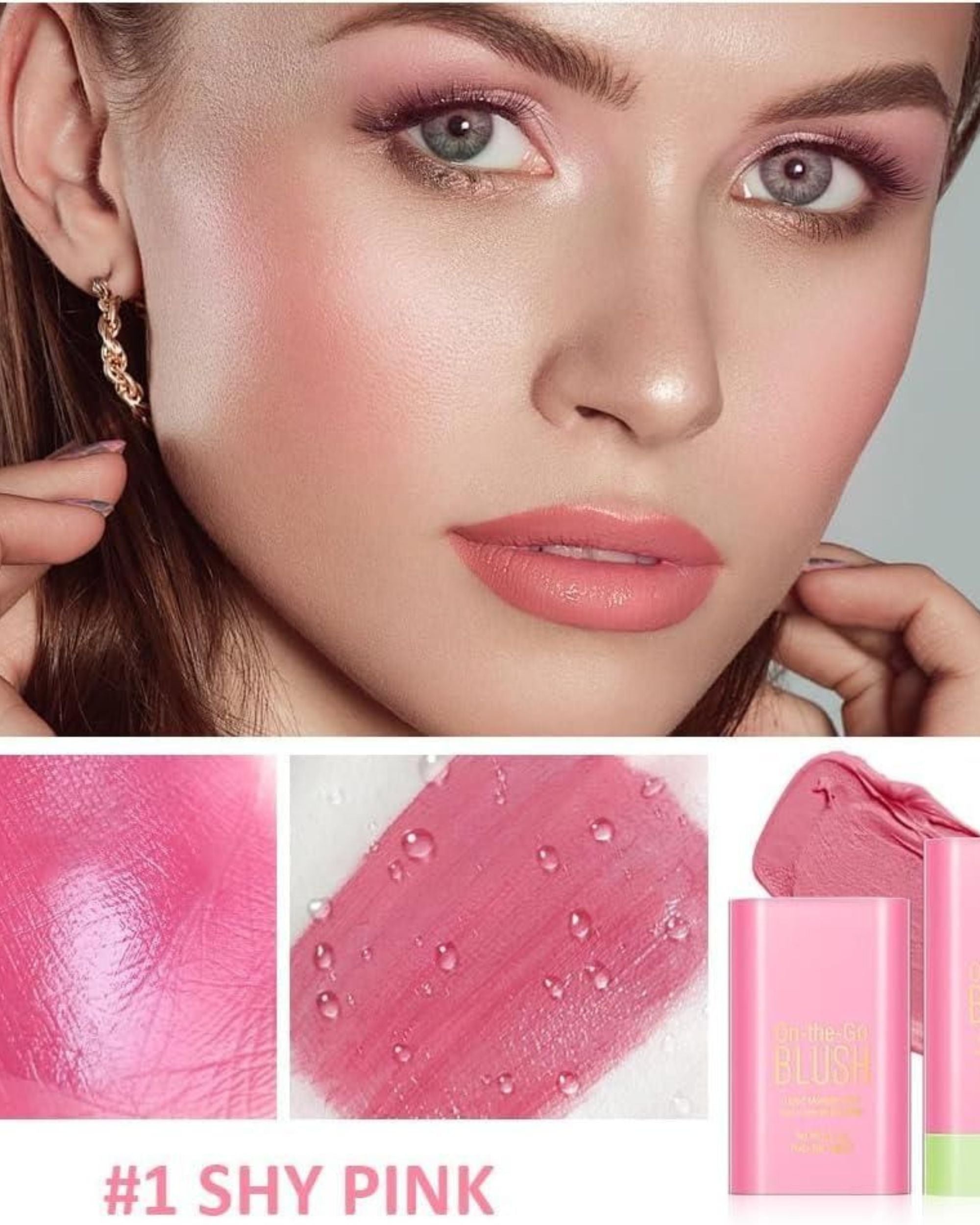 On The Go Glow Blusher Radiant Cream Finish